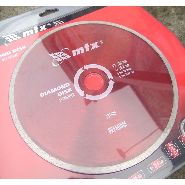 Диск алмазный отрезной MATRIX 200 х 25,4 мм, сплошной, мокрый рез, фото , изображение 5 | SNABZHENIE.com.ua