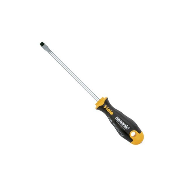 Отвертка слюсарна 5,5х1,0х150х101; ERGONIC; хром-молібден-ванадаєва сталь; хромована FELO (40055510), фото  | SNABZHENIE.com.ua