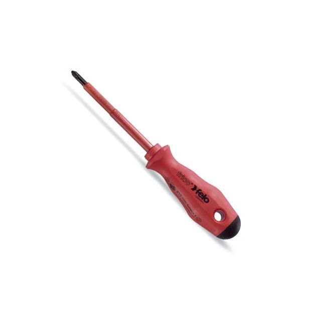Отвертка високовольтна 1000V PZ1х80 мм; FRICO; CrMoV сталь, 2-х компонентна ручка FELO (51510290), фото  | SNABZHENIE.com.ua