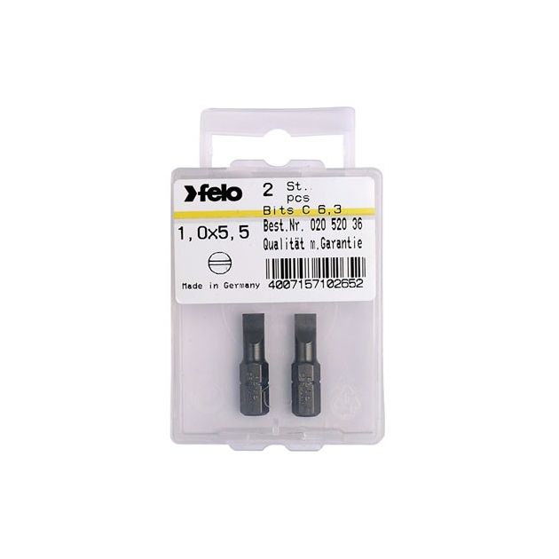 Бита TORX 20 х 25 мм, 1/4"; C 6,3; Вох (2 шт.) FELO (02620036), фото  | SNABZHENIE.com.ua