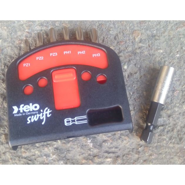 Набір біт Swift 25 мм PZ1; PZ2; PZ3; PH1; PH2; PH3 + магнітний тримач, 7 шт. FELO (02060326), фото , зображення 5 | SNABZHENIE.com.ua Набір біт Swift 25 мм PZ1; PZ2; PZ3; PH1; PH2; PH3 + магнітний тримач, 7 шт. FELO (02060326), фото , зображення 5 | SNABZHENIE.com.ua