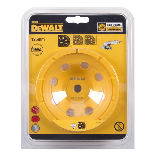 Чашка алмазная DeWALT 125 мм х М14 (DT3795), фото , изображение 2 | SNABZHENIE.com.ua Чашка алмазная DeWALT 125 мм х М14 (DT3795), фото , изображение 2 | SNABZHENIE.com.ua