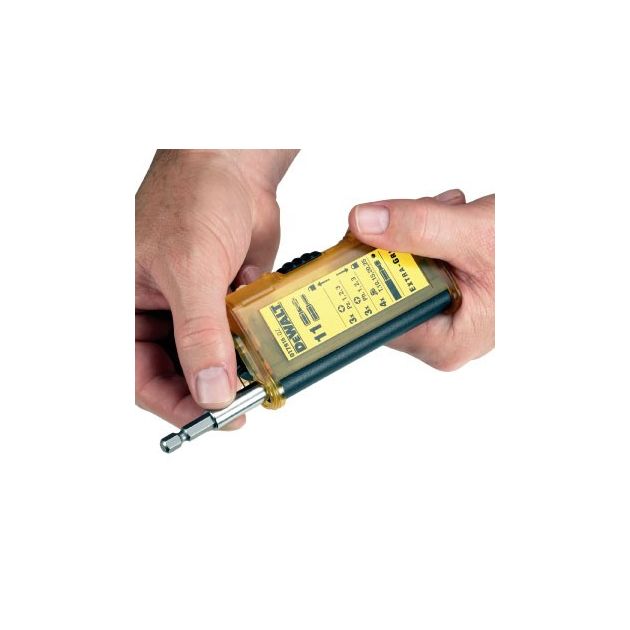 Набір біт Extra Grip, біт: PZ, PH, шліцеві, магнітний тримач, 11 предметів DeWALT (DT7915), фото , зображення 2 | SNABZHENIE.com.ua Набір біт Extra Grip, біт: PZ, PH, шліцеві, магнітний тримач, 11 предметів DeWALT (DT7915), фото , зображення 2 | SNABZHENIE.com.ua
