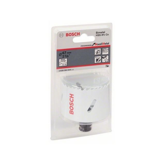 Коронка 67 мм по дереву і металу Progressor BOSCH (2608584644), фото , зображення 2 | SNABZHENIE.com.ua