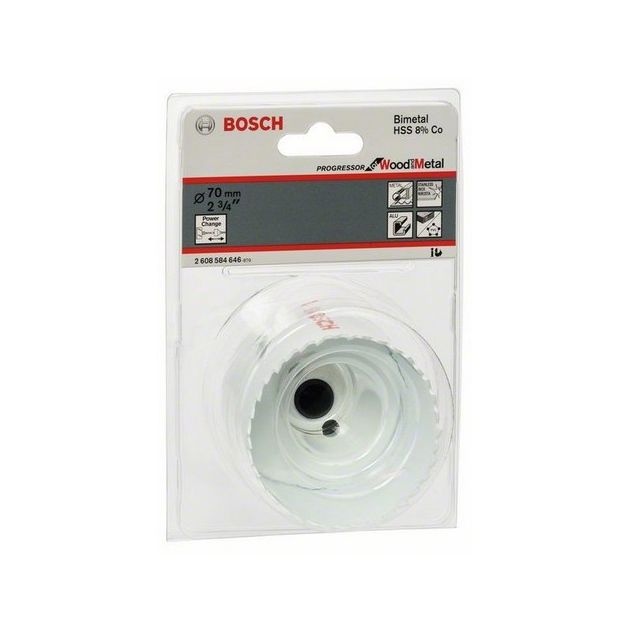 Коронка 70 мм по дереву і металу Progressor BOSCH (2608584646), фото , зображення 2 | SNABZHENIE.com.ua