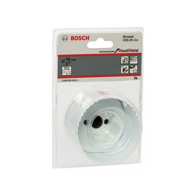Коронка 76 мм по дереву та металу Progressor BOSCH (2608584648), фото , зображення 2 | SNABZHENIE.com.ua