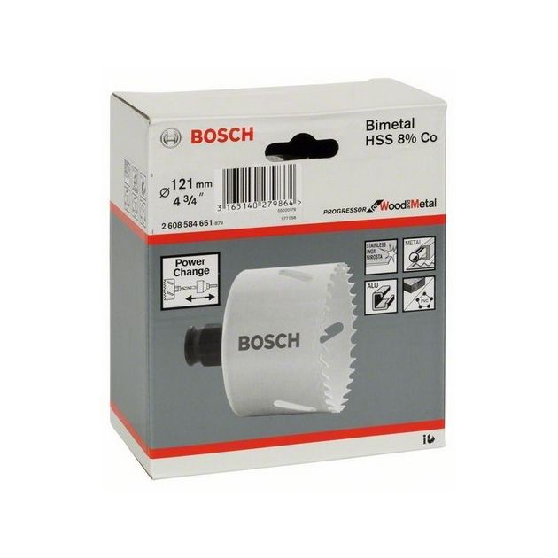 Коронка 121 мм по дереву та металу Progressor BOSCH (2608584661), фото , зображення 2 | SNABZHENIE.com.ua