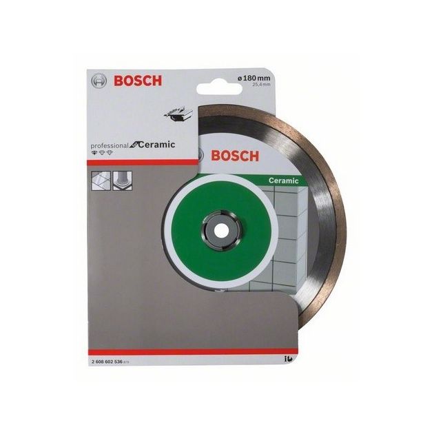 Алмазний відрізний круг 180 x 25,4 мм для керамічної плитки Standard for Ceramic BOSCH (2608602536), фото , зображення 2 | SNABZHENIE.com.ua Алмазний відрізний круг 180 x 25,4 мм для керамічної плитки Standard for Ceramic BOSCH (2608602536), фото , зображення 2 | SNABZHENIE.com.ua