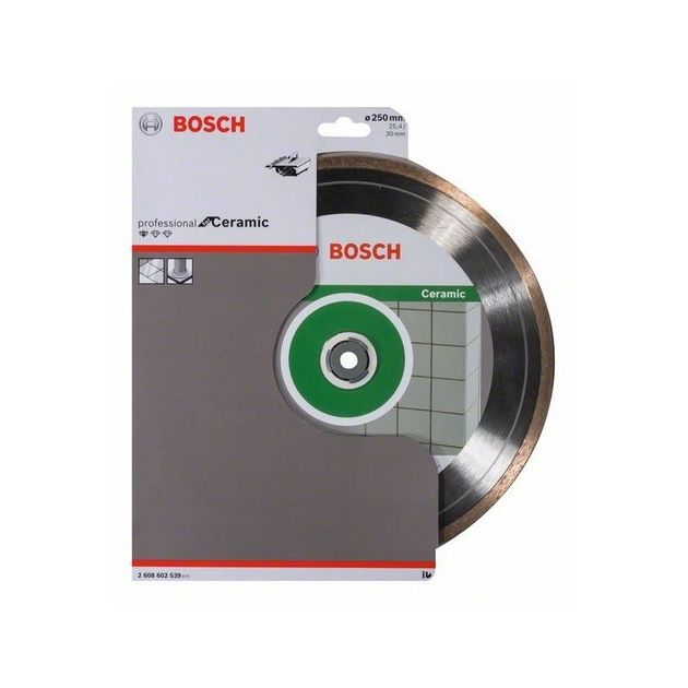 Алмазний відрізний круг 250 x 30/25,4 мм для керамічної плитки Standard for Ceramic BOSCH (2608602539), фото , зображення 2 | SNABZHENIE.com.ua Алмазний відрізний круг 250 x 30/25,4 мм для керамічної плитки Standard for Ceramic BOSCH (2608602539), фото , зображення 2 | SNABZHENIE.com.ua