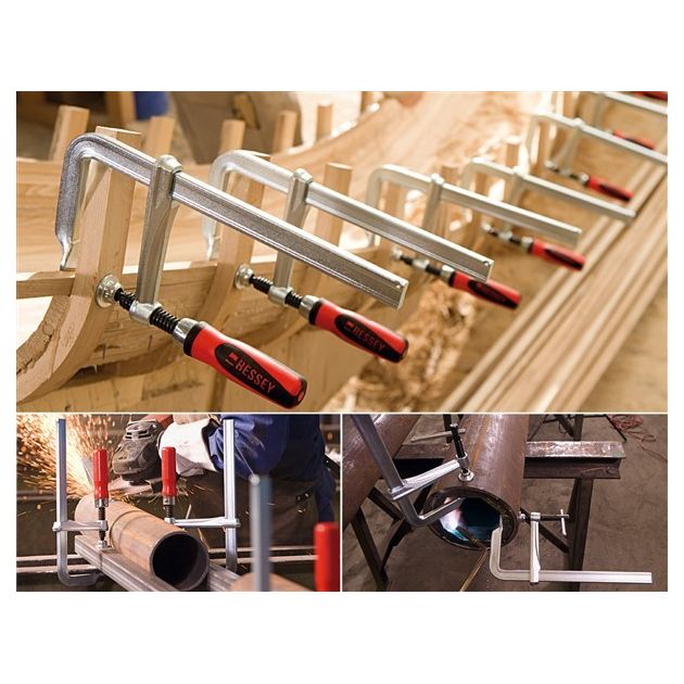 Цельнометаллическая струбцина GZ 160 с деревянной рукояткой BESSEY, фото , изображение 2 | SNABZHENIE.com.ua Цельнометаллическая струбцина GZ 160 с деревянной рукояткой BESSEY, фото , изображение 2 | SNABZHENIE.com.ua