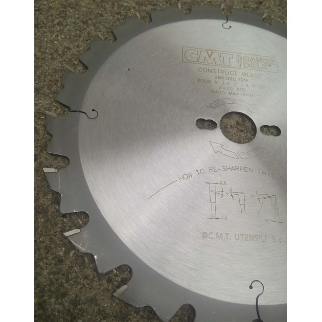 Диск пильный 300 х 30 мм, Z 20, по дереву, CMT (286.020.12M), фото , изображение 6 | SNABZHENIE.com.ua