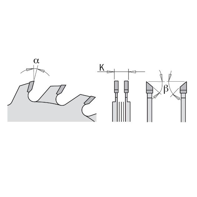 Регулируемая подрезная дисковая пила 120x20 мм, Z 12+12 для ламината, фото , изображение 2 | SNABZHENIE.com.ua