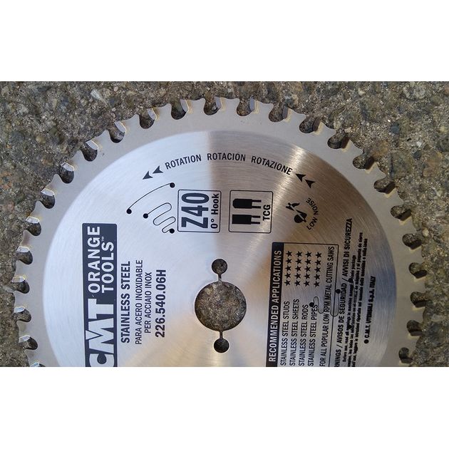 Пила CMT 160x20 мм, Z40 для сухого реза нержавеющей стали, фото , изображение 7 | SNABZHENIE.com.ua