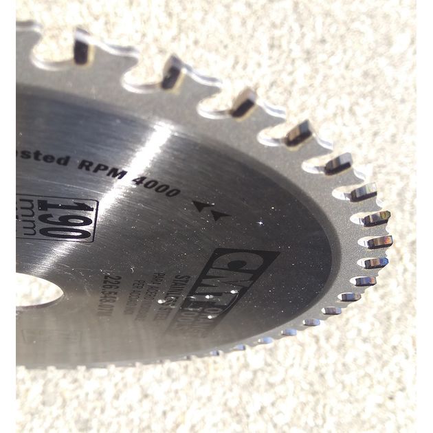 Пила 190х30 мм, Z 48 для сухого реза нержавейки CMT (226.548.07M), фото , изображение 7 | SNABZHENIE.com.ua