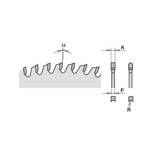 Дисковая пила 303x30 мм, Z 60 для ламинированных плит CMT, фото , изображение 2 | SNABZHENIE.com.ua