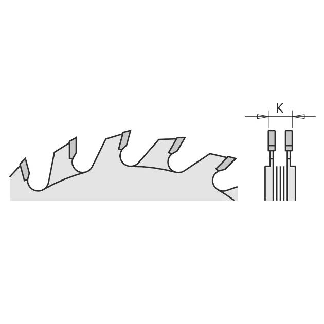 Подрезная пила 80х20 мм, Z 10+10, для ламината CMT (289.080.20H), фото , изображение 2 | SNABZHENIE.com.ua
