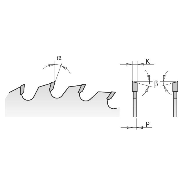 Дисковая пила 180x30 мм, Z 24 для ручных циркулярок CMT, фото , изображение 2 | SNABZHENIE.com.ua