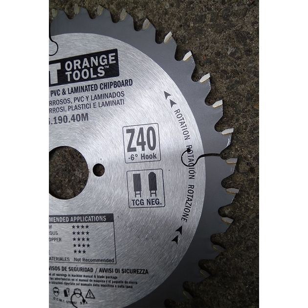 Дисковая пила 190x30 мм, Z 40 для цветных металлов и пластика CMT, фото , изображение 7 | SNABZHENIE.com.ua Дисковая пила 190x30 мм, Z 40 для цветных металлов и пластика CMT, фото , изображение 7 | SNABZHENIE.com.ua