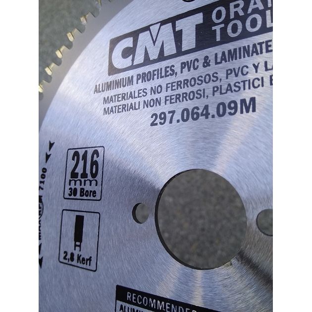 Диск пильный 216x30 мм, Z 64, для цветных металлов и ламинированных панелей CMT, фото , изображение 8 | SNABZHENIE.com.ua