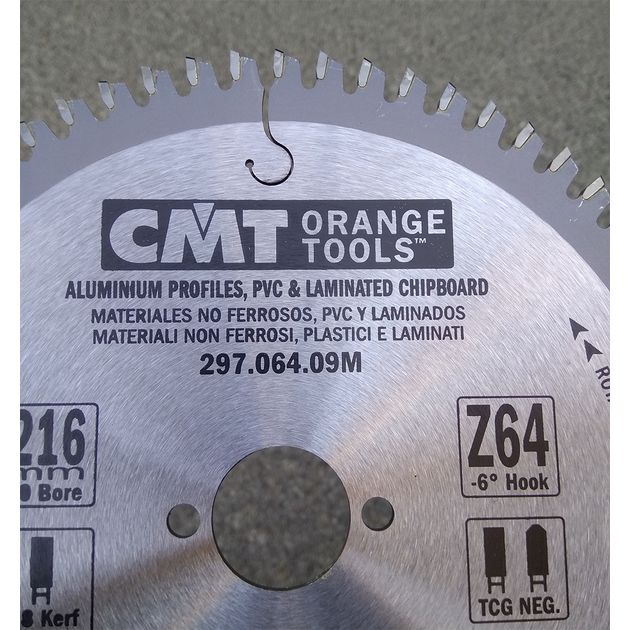 Диск пильный 216x30 мм, Z 64, для цветных металлов и ламинированных панелей CMT, фото , изображение 9 | SNABZHENIE.com.ua