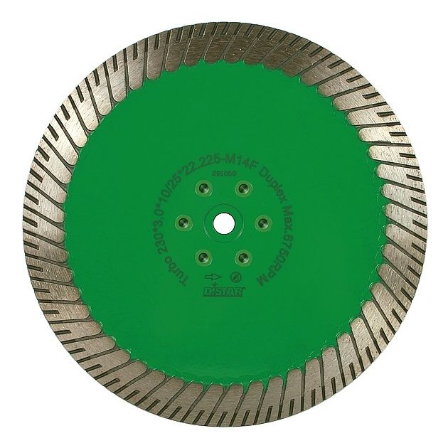 Круг алмазний відрізний DISTAR Turbo Duplex 230 x 3,0 x 10/25 x 22,23/M14F (10117126017), фото , зображення 2 | SNABZHENIE.com.ua