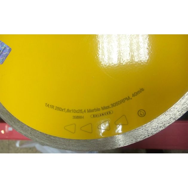 Круг отрезной алмазный DISTAR Marble 250 x 1,6 x 10 x 25,4 (1A1R), фото , изображение 6 | SNABZHENIE.com.ua Круг отрезной алмазный DISTAR Marble 250 x 1,6 x 10 x 25,4 (1A1R), фото , изображение 6 | SNABZHENIE.com.ua