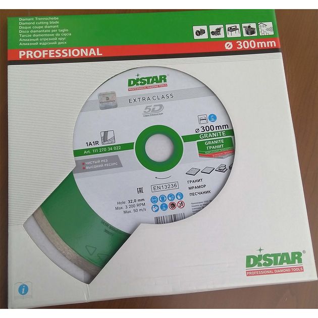 Алмазный отрезной круг DISTAR Granite 300 x 2 x 10 x 32 (1A1R), фото , изображение 6 | SNABZHENIE.com.ua Алмазный отрезной круг DISTAR Granite 300 x 2 x 10 x 32 (1A1R), фото , изображение 6 | SNABZHENIE.com.ua