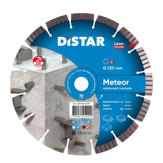 Диск алмазный отрезной DISTAR Meteor 230 x 2,6/1,8 x 22,23-16-ARPS, фото  | SNABZHENIE.com.ua