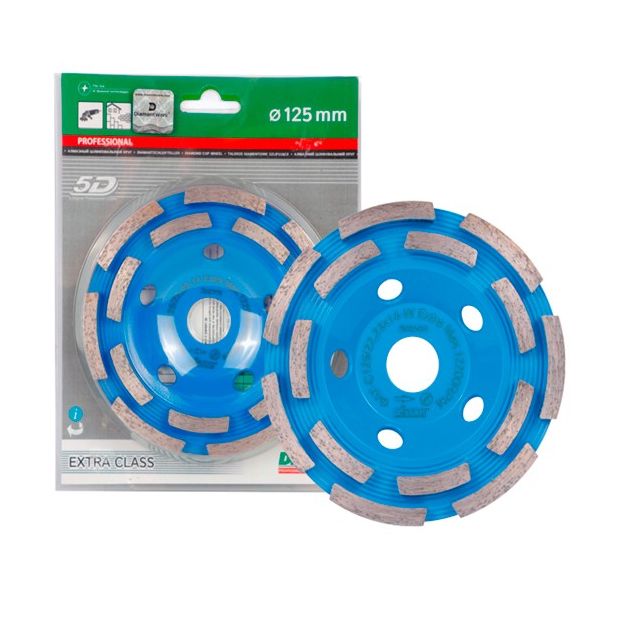 Чашка (фреза) алмазна торцева ФАТ-С 150 / 22,23 x 16-W Extra для шліфування без охолодження водою для УШМ, DISTAR (16915028012), фото , зображення 3 | SNABZHENIE.com.ua