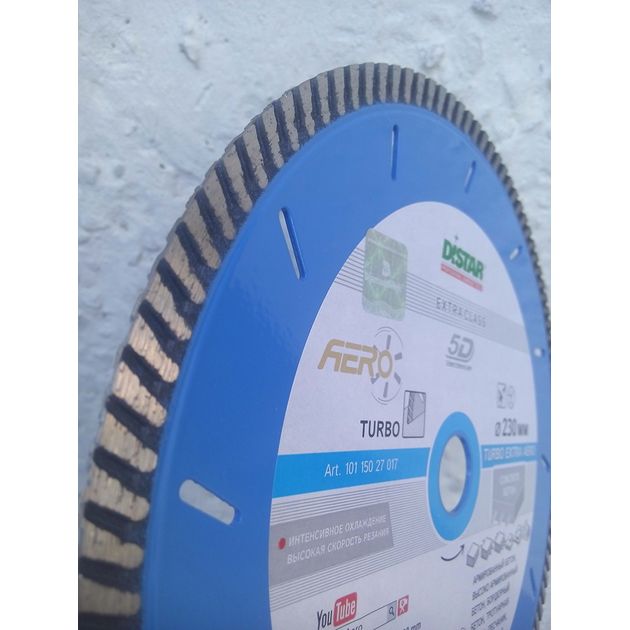 Круг алмазный отрезной DISTAR Turbo Extra Aero 230 x 2,6 x 10 мм, фото , изображение 5 | SNABZHENIE.com.ua