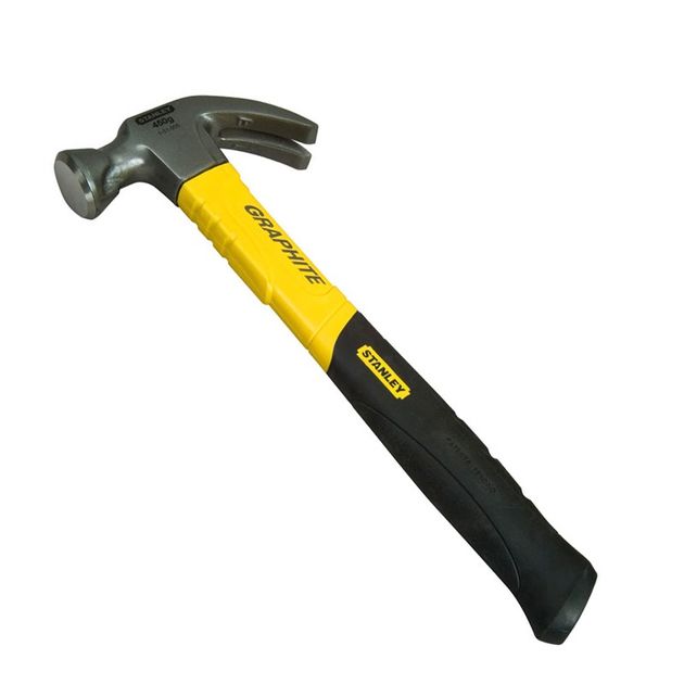 Молоток-гвоздодер Graphite Curve Claw, 350 мм, 450 г. STANLEY (1-51-505), фото , зображення 2 | SNABZHENIE.com.ua Молоток-гвоздодер Graphite Curve Claw, 350 мм, 450 г. STANLEY (1-51-505), фото , зображення 2 | SNABZHENIE.com.ua