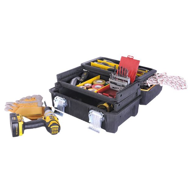 Ящик для инструмента FatMax Cantilever влагозащитный 457x310x236 мм STANLEY, фото , изображение 2 | SNABZHENIE.com.ua Ящик для инструмента FatMax Cantilever влагозащитный 457x310x236 мм STANLEY, фото , изображение 2 | SNABZHENIE.com.ua