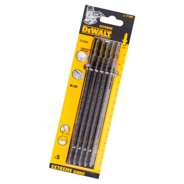Полотно пильное T 718 BF DeWalt для лобзика, 5 шт, 120 мм, фото  | SNABZHENIE.com.ua