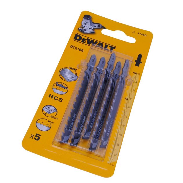 Пилка T 144 D для лобзика по дереву и пластику, 5 шт, DeWalt, фото  | SNABZHENIE.com.ua