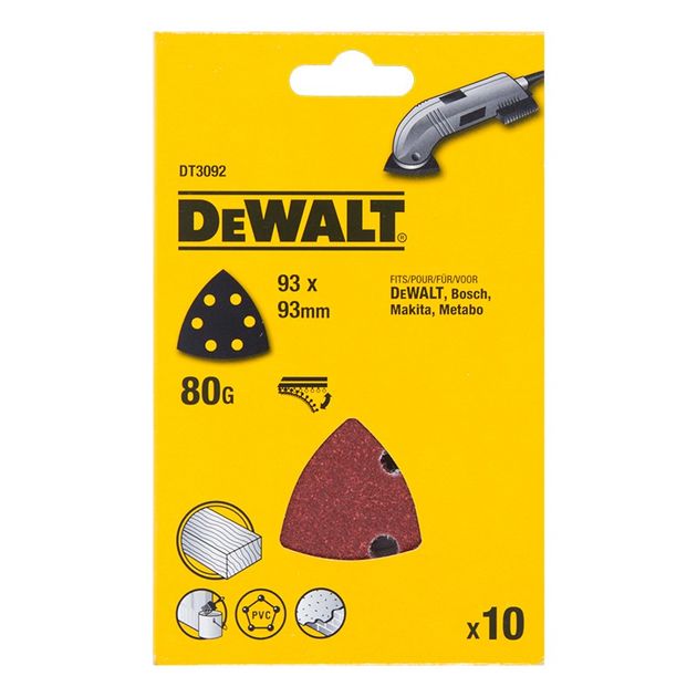 Шлифлист DeWalt 93 мм, зерно 120, 6 отв. (10 шт.) для дерева и краски, фото  | SNABZHENIE.com.ua