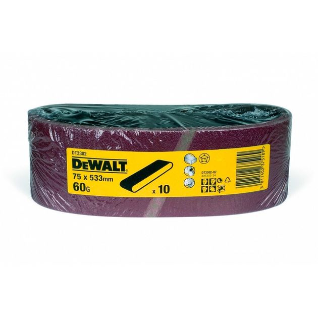 Шлифлента 75x533 мм, зерно 150, 10 шт, DeWalt (DT3305), фото  | SNABZHENIE.com.ua