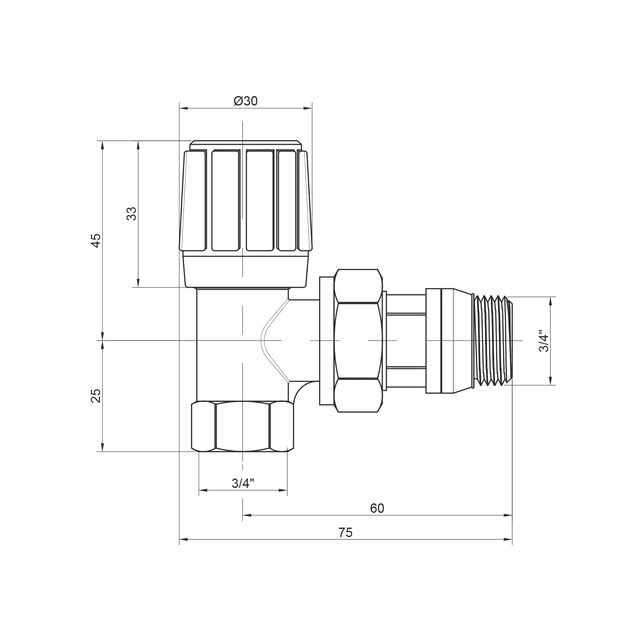 Кран радіаторний Icma 3/4 з антипротечкою кутовий №951, фото , зображення 2 | SNABZHENIE.com.ua Кран радіаторний Icma 3/4 з антипротечкою кутовий №951, фото , зображення 2 | SNABZHENIE.com.ua