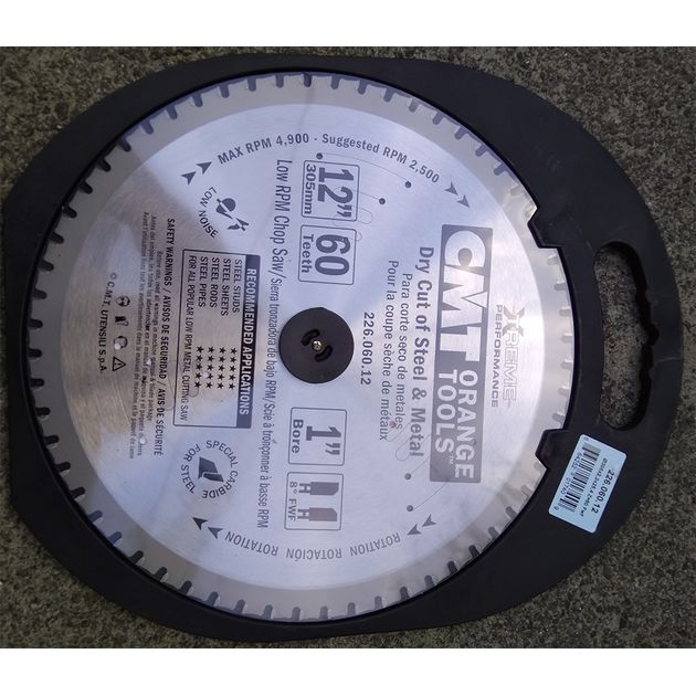 Дисковая пила 305 х 25,4 мм, Z 60 для сухого реза стали CMT, фото , изображение 6 | SNABZHENIE.com.ua