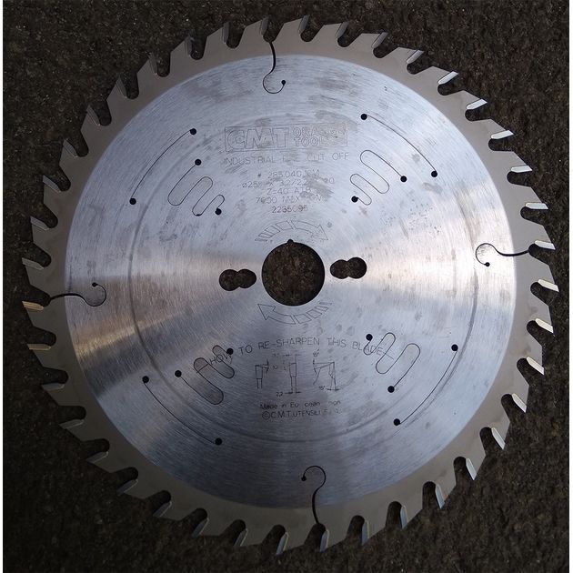 Диск пильный CMT 250x30 мм, Z 40, для чистового пиления дерева, фото , изображение 10 | SNABZHENIE.com.ua