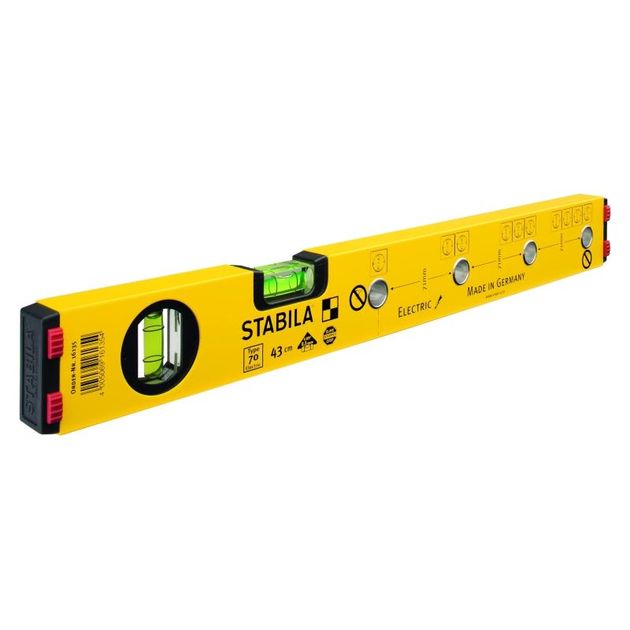 Уровень STABILA Type 70 Electric, 43 см, 2 капсулы + колпачки, фото  | SNABZHENIE.com.ua