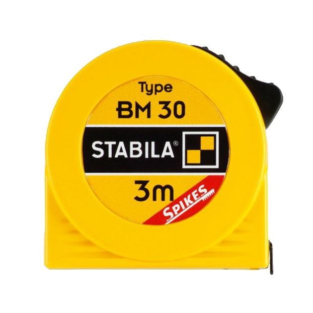 Рулетка STABILA BM30, 3 м x 13 мм, пластиковый корпус, стальная лента, фото  | SNABZHENIE.com.ua