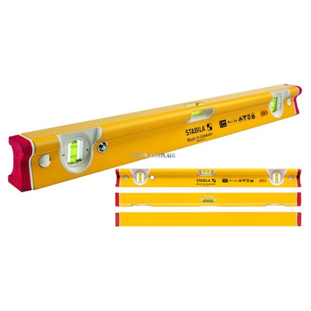 Уровень STABILA Type R 300, 122 см, 3 капсулы, 2 м шкалы., фото  | SNABZHENIE.com.ua