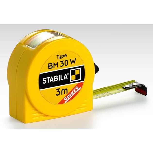 Рулетка STABILA Type BM30 W 3 м x 16 мм, пластик, корпус з сталевою стрічкою, фото , зображення 2 | SNABZHENIE.com.ua Рулетка STABILA Type BM30 W 3 м x 16 мм, пластик, корпус з сталевою стрічкою, фото , зображення 2 | SNABZHENIE.com.ua