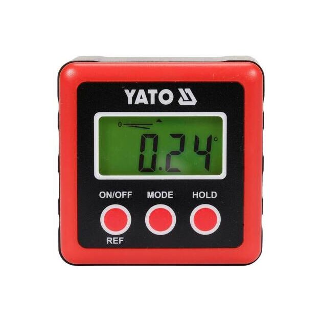 Электронный угломер YATO, диапазон 0-90° (2 батарейки ААА), фото  | SNABZHENIE.com.ua