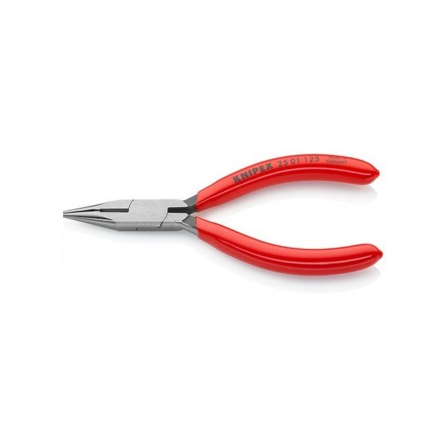 Плоскі круглогубці з ріжучими крайками KNIPEX 25 01 125, фото  | SNABZHENIE.com.ua