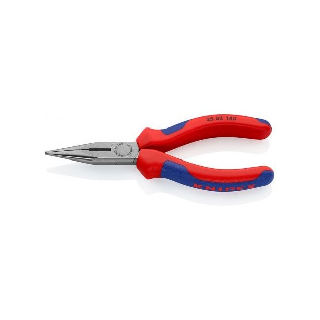 Плоскі круглогубці з ріжучими крайками KNIPEX 25 02 160, фото  | SNABZHENIE.com.ua