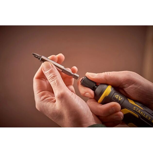 Викрутка акумуляторна STANLEY "FatMax", 4 В, 1,5 АхГод, F= 0,9 Нм, фото , зображення 7 | SNABZHENIE.com.ua