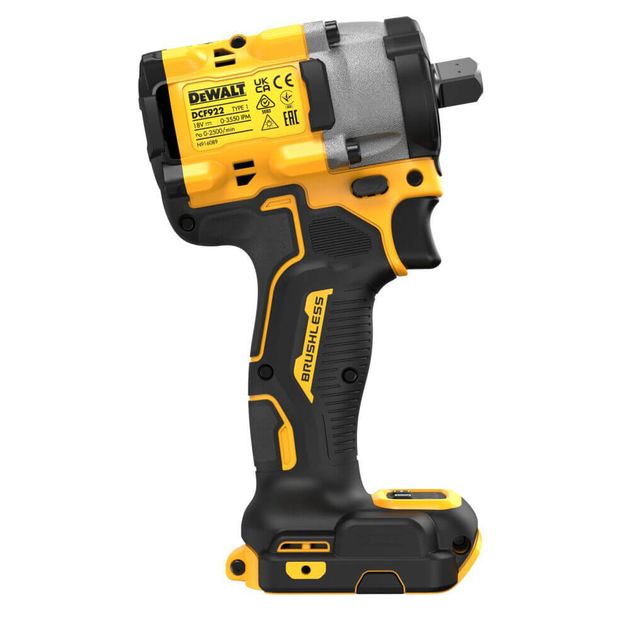 Гайковерт ударний акумуляторний безщітковий DeWALT DCF922NT, фото , зображення 6 | SNABZHENIE.com.ua Гайковерт ударний акумуляторний безщітковий DeWALT DCF922NT, фото , зображення 6 | SNABZHENIE.com.ua