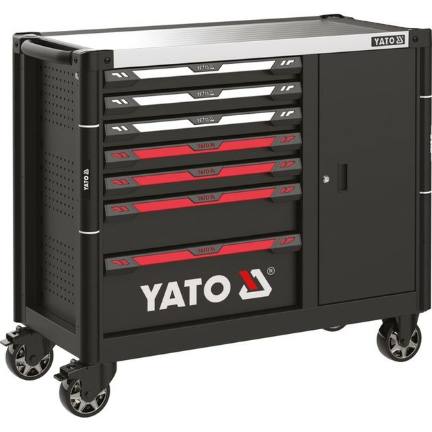Шафа-візок YATO для інструментів, 7 шуфляд, з додат. скринькою, фото  | SNABZHENIE.com.ua