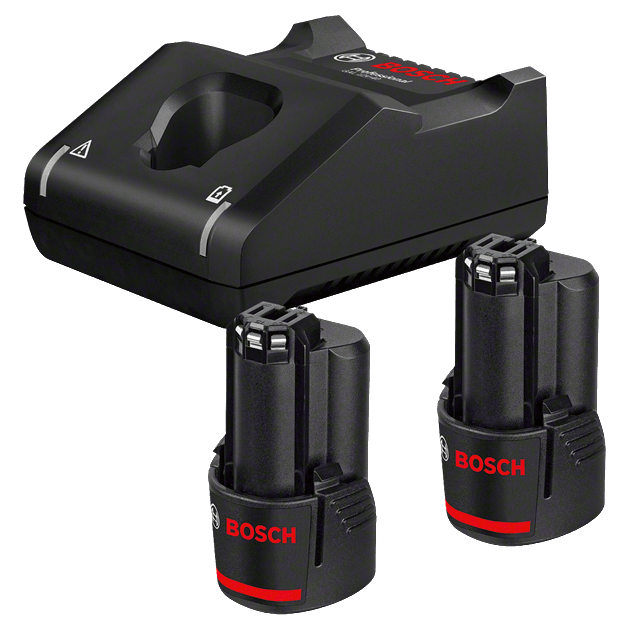 Набор из 2 аккумуляторов Bosch GBA 12V 2.0Ah + GAL 12V-40 Professional, фото  | SNABZHENIE.com.ua